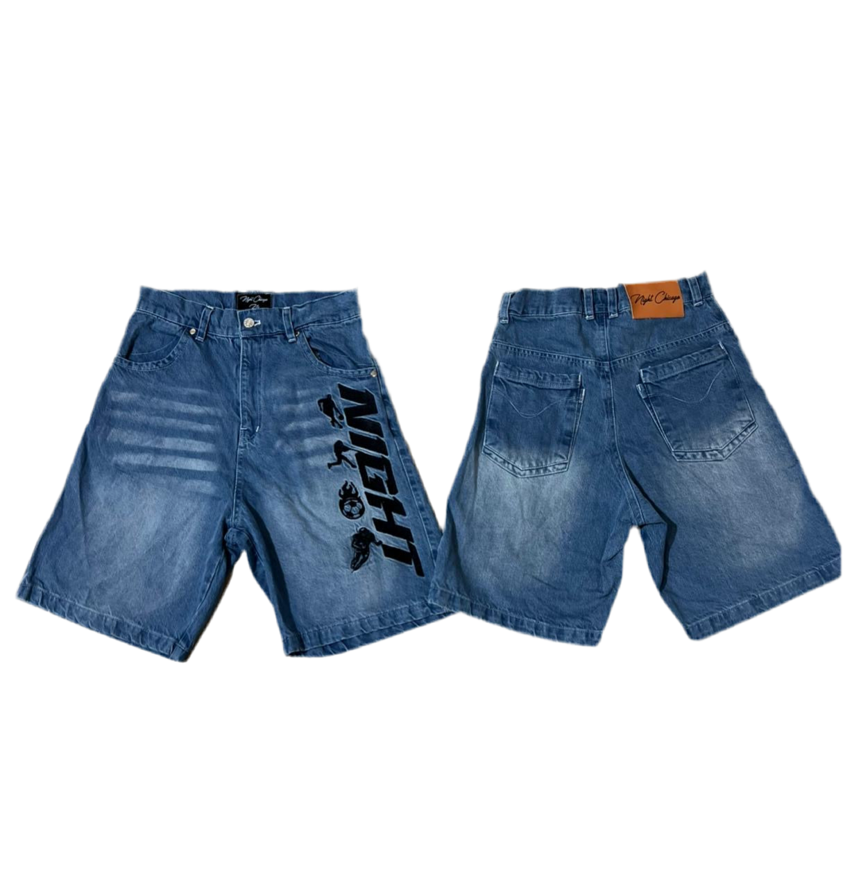 TEAM SPORT JORTS LIGHT WASH