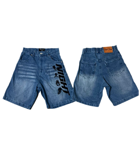 TEAM SPORT JORTS LIGHT WASH